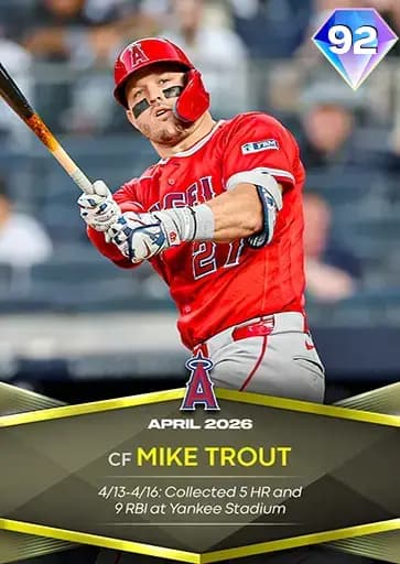 Mike Trout CORE card art