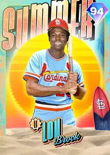 Lou Brock CORE card art