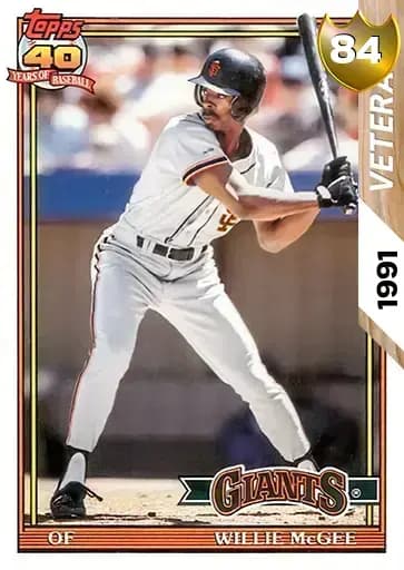 Willie McGee CORE card art