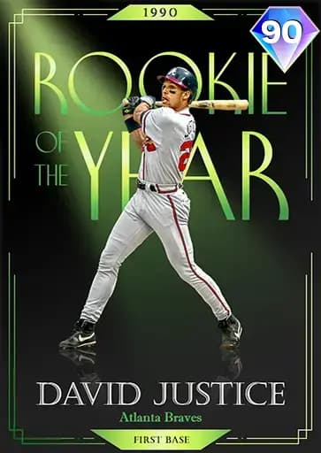 David Justice CORE card art